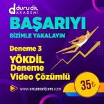 YOKDIL Deneme Sınavı 3 Video Çözümü