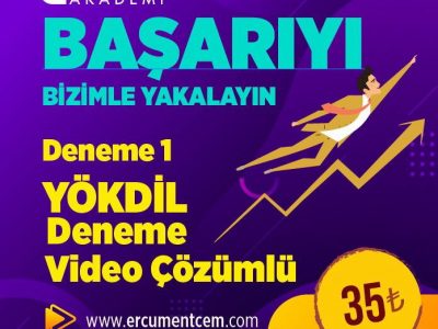 YOKDIL Deneme Sınavı 1 Video Çözümü