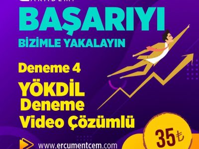 YOKDIL Deneme Sınavı 4 Video Çözümü